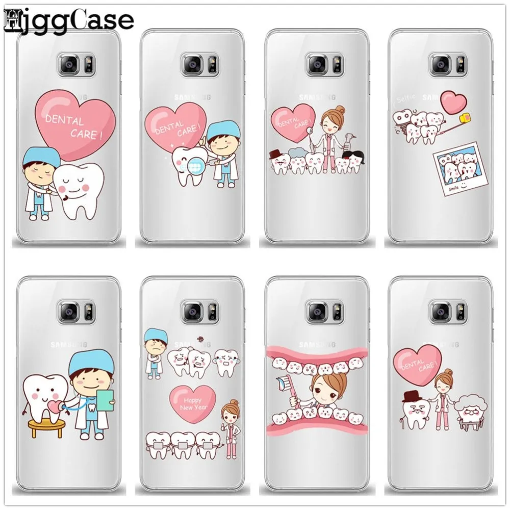 

Phone Cover Case Dentist Dental Crowned Tooth nurse For Samsung Galaxy S6 S7 Edge S8 S9 J5 J7 A3 A5 A6 A7 2016 2017 A8 plus 2018