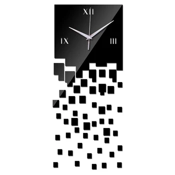 

2019 new sale quartz living room geometric europe 3d Acrylic diy clock wall watch clocks vintage large decorative