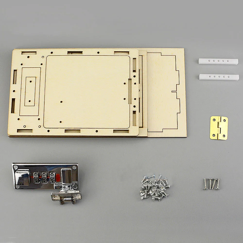 DIY пароль коробка игрушки для детей механический замок коробка ручной работы технологии школьные проекты наборы для экспериментов технология производства