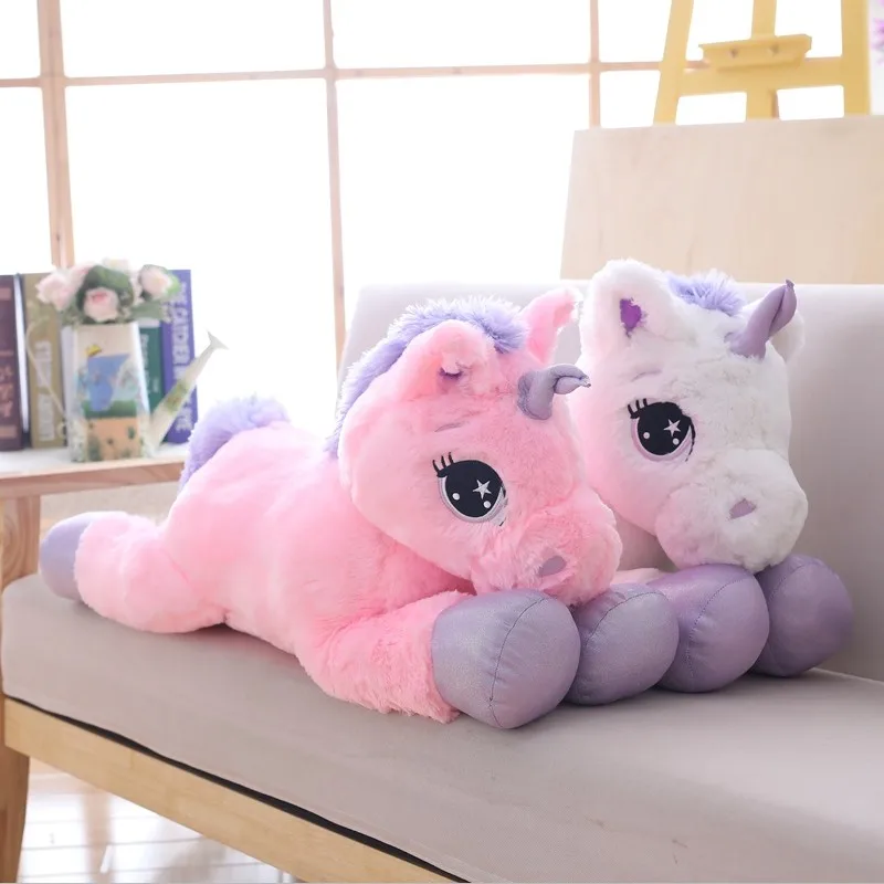 85cm/100cm White Unicorn Plush Toys Giant Unicorn Stuffed Animal Horse Toy Soft Unicornio Peluche Doll Gift Children Photo Props 85cm/100cm White Unicorn Plush Toys Giant Unicorn Stuffed Animal Horse Toy Soft Unicornio Peluche Doll Gift Children Photo Props