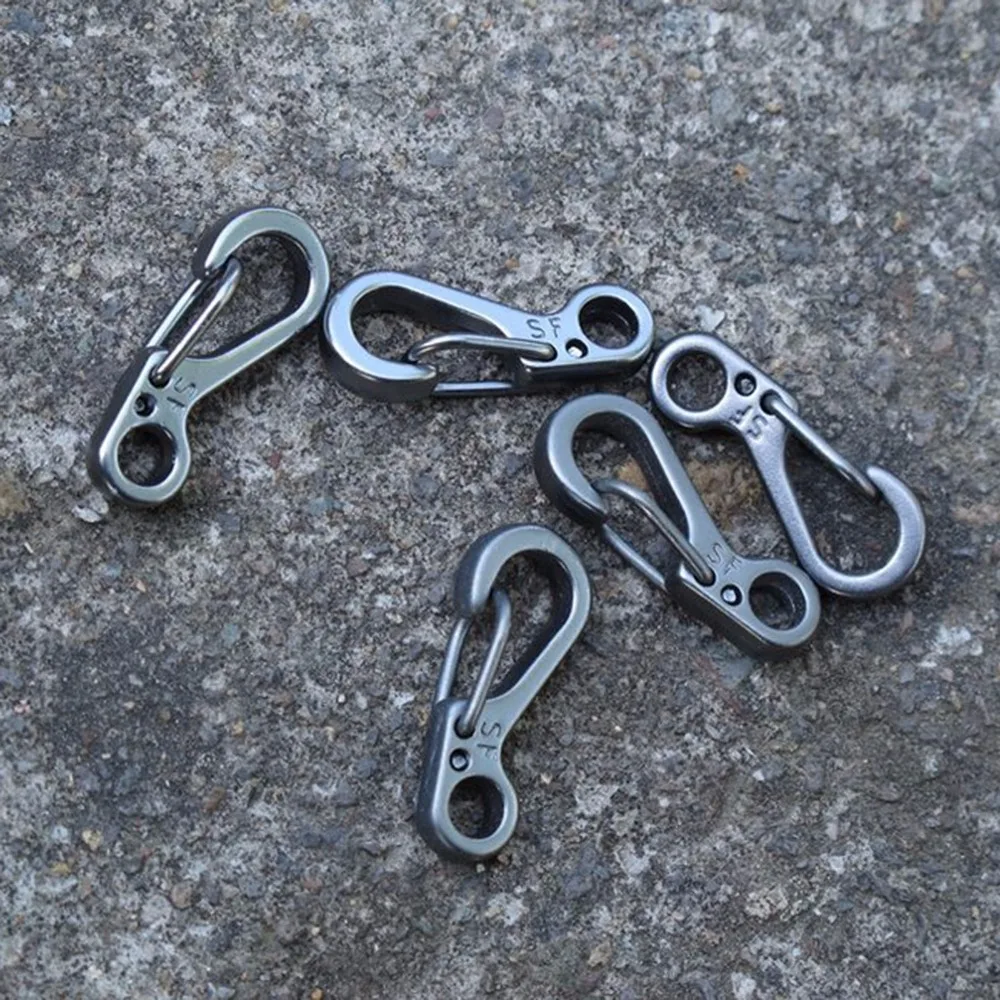 New 10pcs Mini SF Spring Backpack Clasps Climbing Carabiners EDC Keychain Camping Bottle Hooks Paracord Tactical Survival Gear New 10pcs Mini SF Spring Backpack Clasps Climbing Carabiners EDC Keychain Camping Bottle Hooks Paracord Tactical Survival Gear
