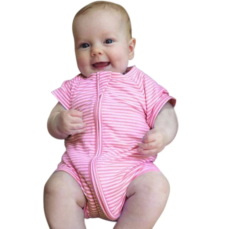 New Summer Newborns Cotton Fashion Rompers Baby Girls Clothes Pink