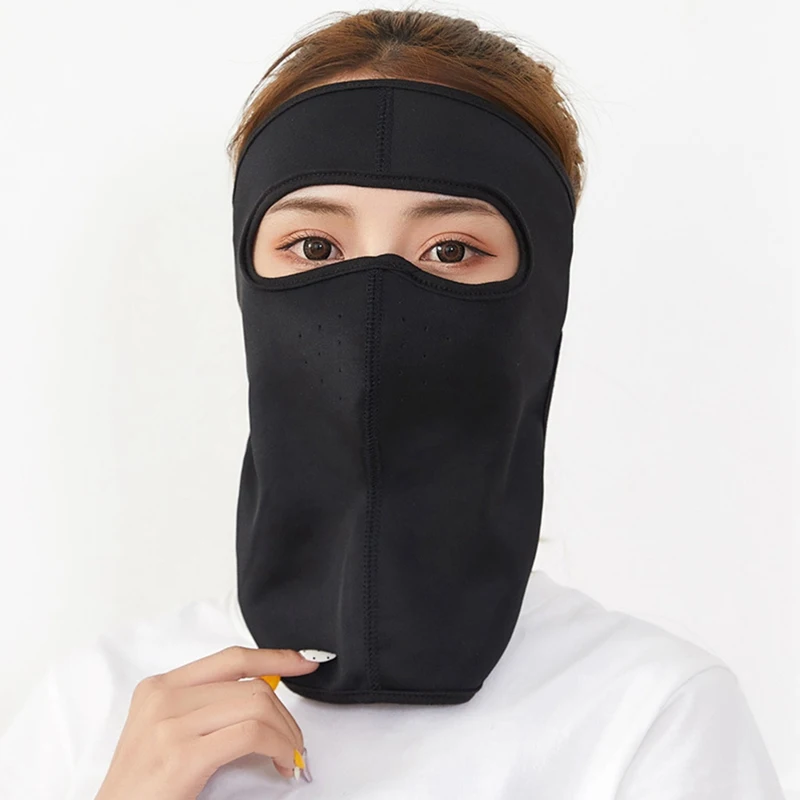1 шт. 3D шелк льда унисекс маска Лето Открытый Велоспорт Пыленепроницаемая трехмерная моющаяся дышащая велосипедная маска для лица - Цвет: 15BK