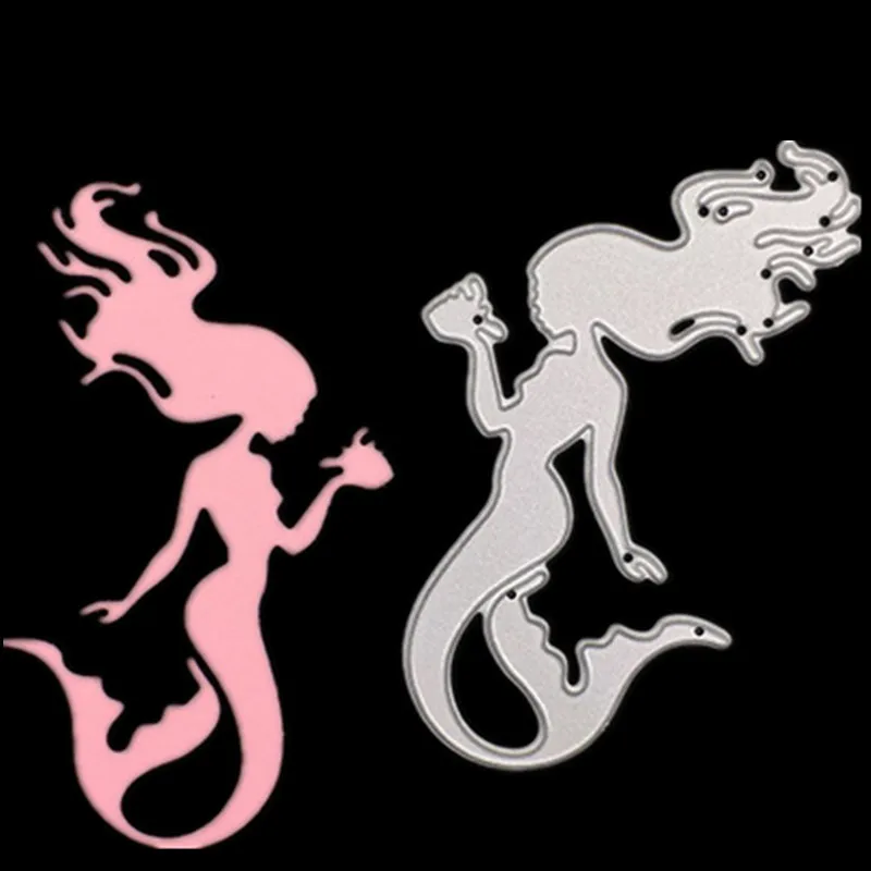 New Product DIY Paper Art Embossing Etching Carbon Steel Knife Model Mermaid Children Die Cutter Cutting Dies Scrapbooking | Дом и сад