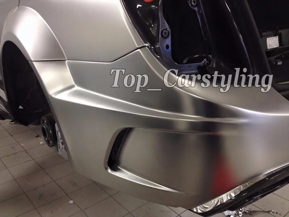 bronze silver matte chrome bronze car wrapping film with air bubble free luxury wrap foil (13)