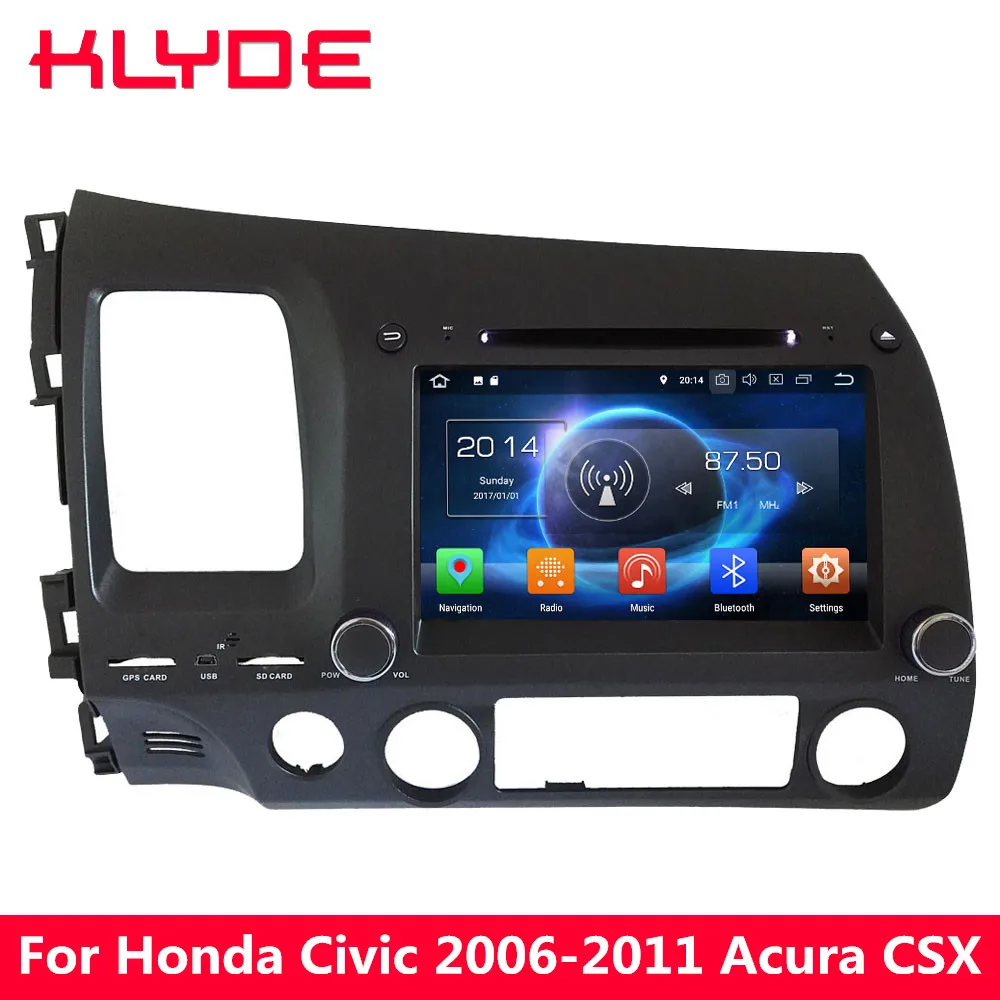 

KLYDE 8" Octa Core 4G Android 8.0 7.1 6.0 32GB ROM Car DVD Player GPS Navigation For Honda Civic 2006 2007 2008 2009 2010 2011