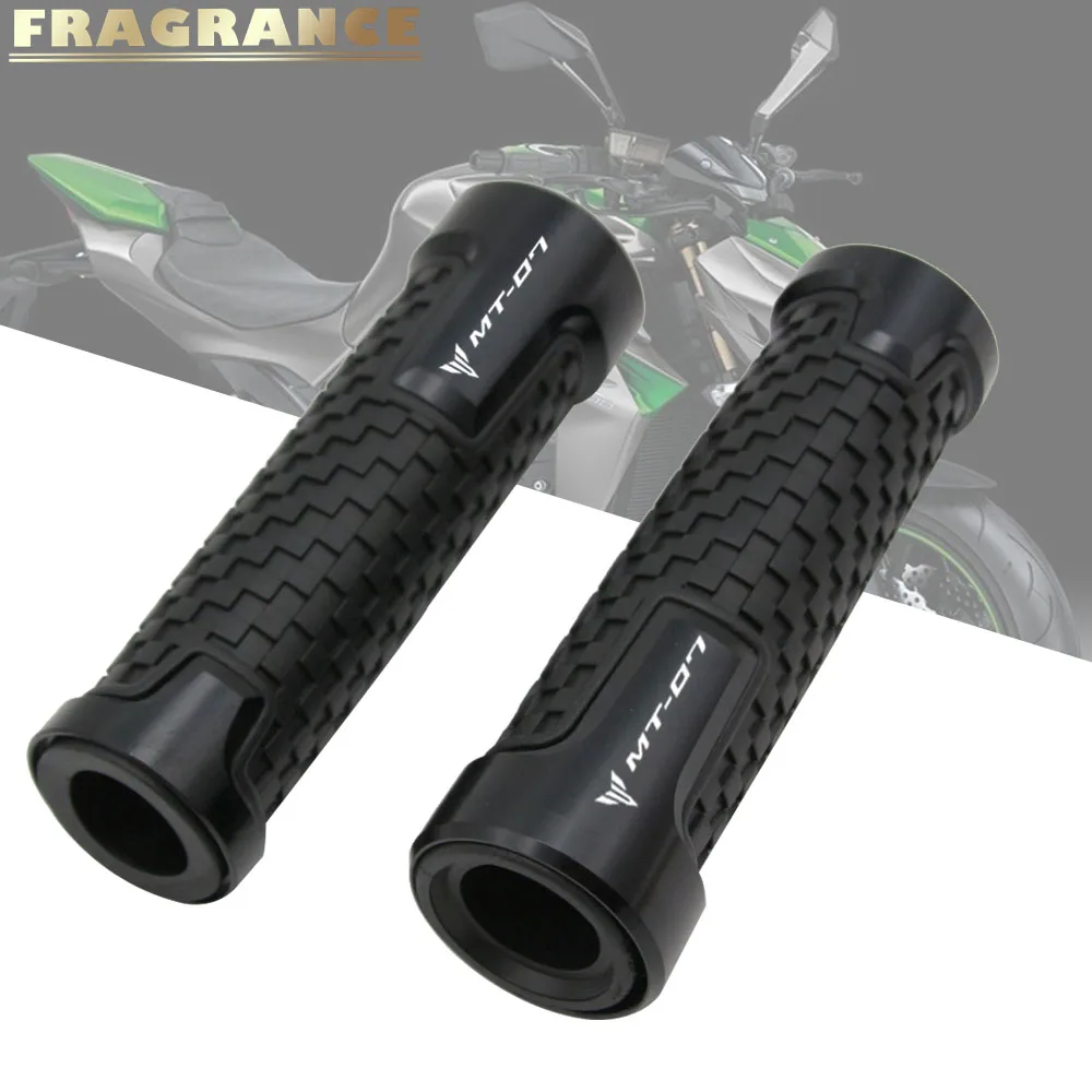 Motorbike Handlebar Grips 22mm 7/8 Rubber For Yamaha MT 07 MT03 MT07