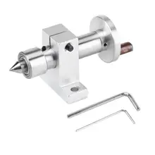 Регулируемый двойной подшипник живой вращающийся центр diy части для мини токарный станок деревообрабатывающий инструмент