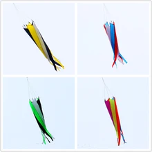 free shipping windsock kite 2pcs lot nylon ripstop outdoor toys flying kite tails octopus kite string
