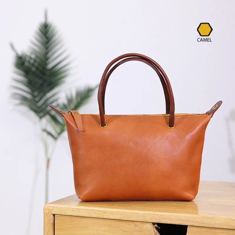 PNDME vintage fashion genuine leather ladies handbag simple daily outdoor high quality cowhide women's shoulder crossbody bags