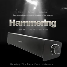 20 Вт Саундбар звуковая панель для домашнего кинотеатра звуковая колонка с беспроводным Bluetooth и проводным подключением сенсорного и дистанционного управления для ТВ ПК