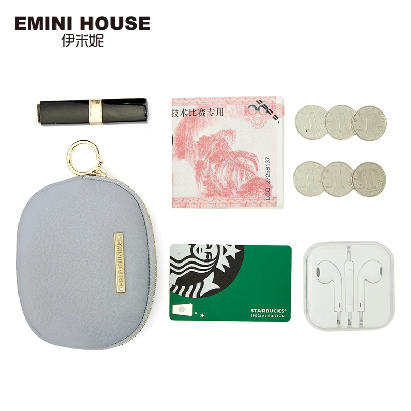 EMINI HOUSE натуральная кожа милый кошелек для монет много цветов на выбор мини женщин