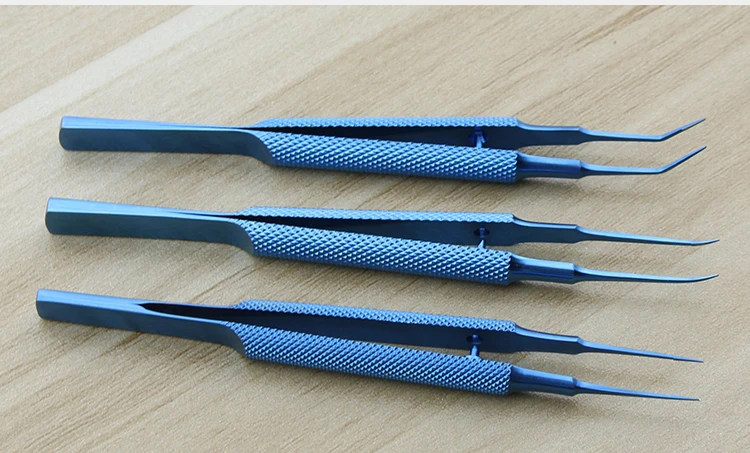 Микроскопические инструменты титановый сплав Микро ножницы, конъюнктива зубчатые, щипцы, датчики, крючки, лопатки, офтальмологические щипцы