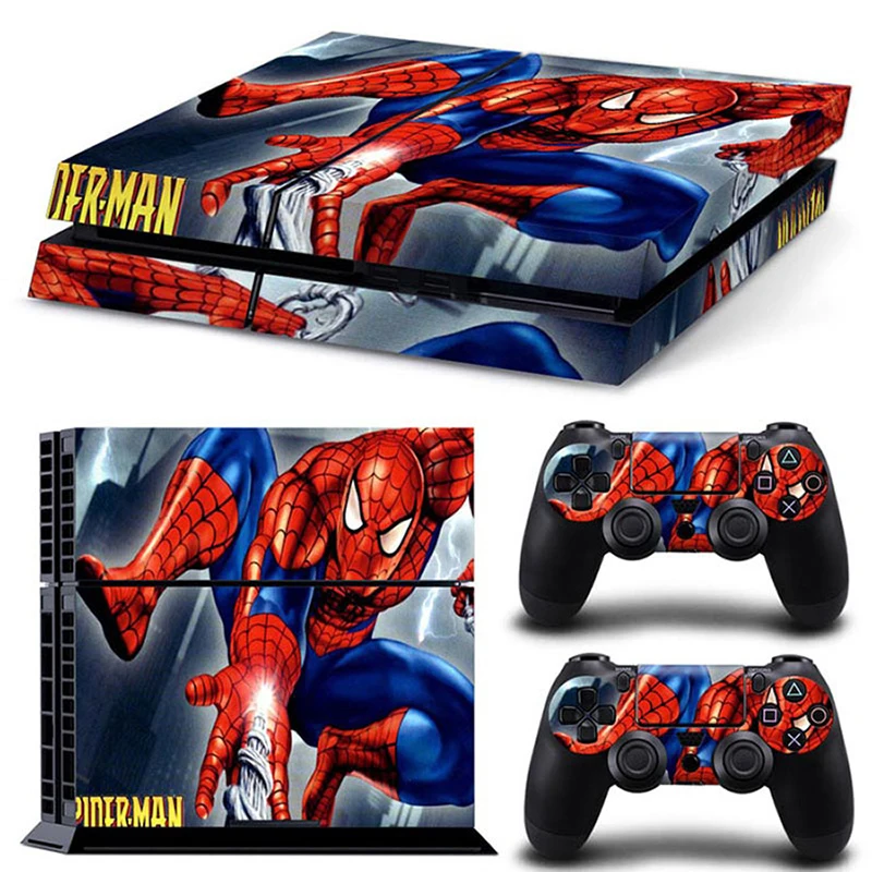 GOOYIYO для Sony PS4 наклейка Playstation4 скин консоль контроллеры виниловая Человек паук
