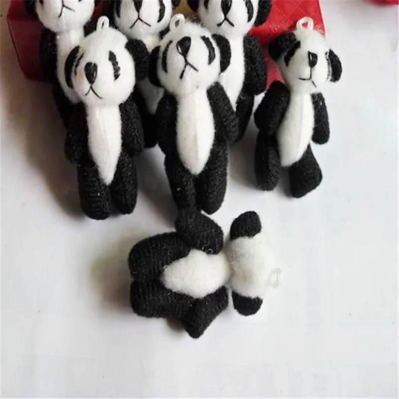 4.5cm 30pcs Mini Cute Joint Panda Plush Toys Chinese Treasure Panda Dolls DIY Wedding Party Decor  (6)