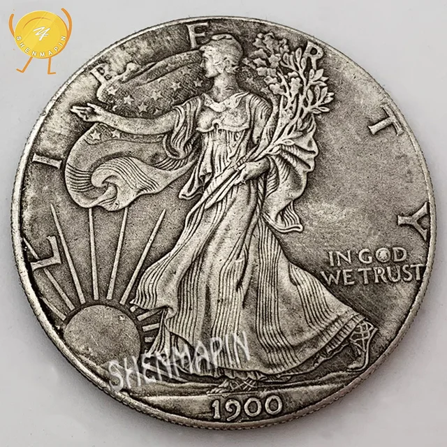 1900 Statue of Liberty Commemorative Coin 1 oz Fine Silver One Dollar