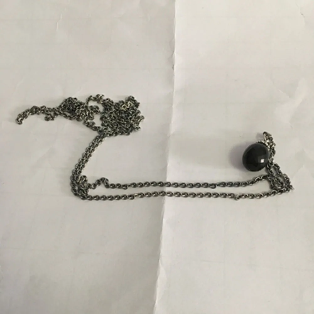 Черное ожерелье с подвеской из оникса камнями подходит для тролля европейские
