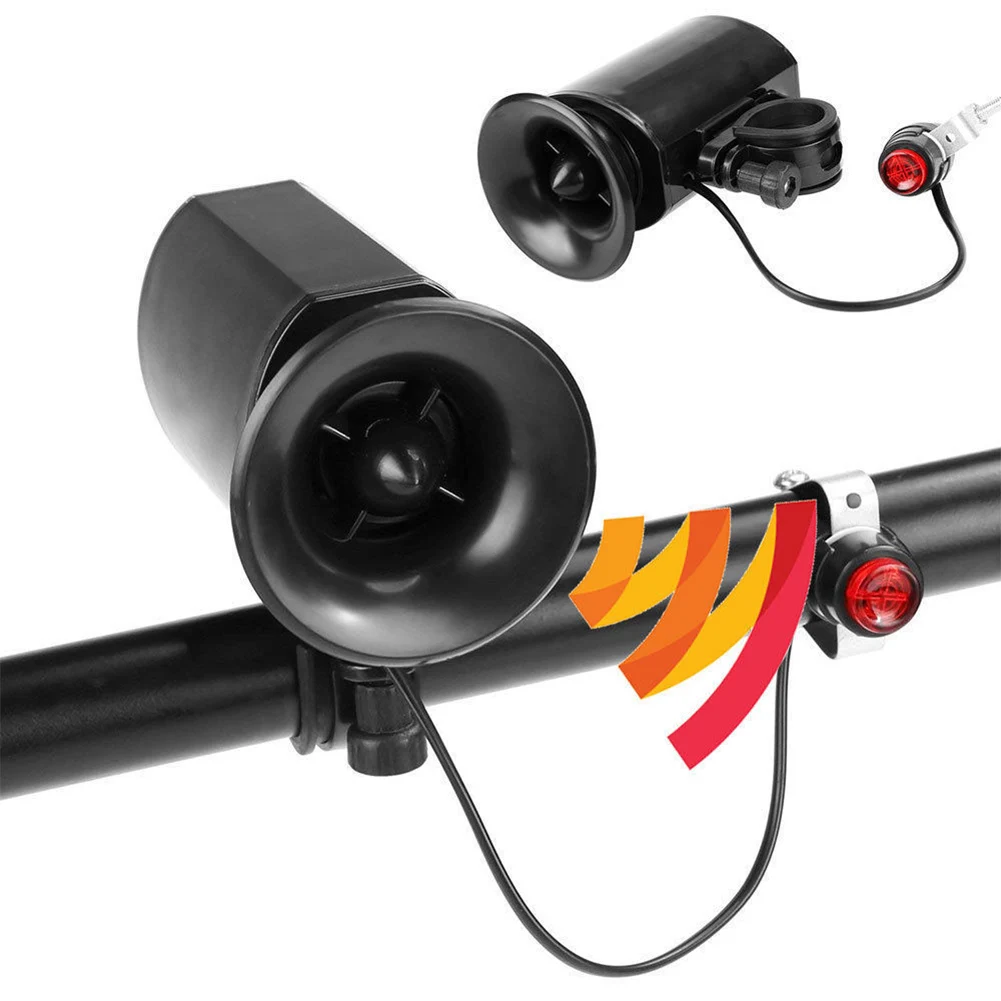 

Super Loud Bike Electric Horn 6 Sound Loud Bicycle Bell Ring Siren Alarm Speaker Professional Bicycle Accessories Electric Bell