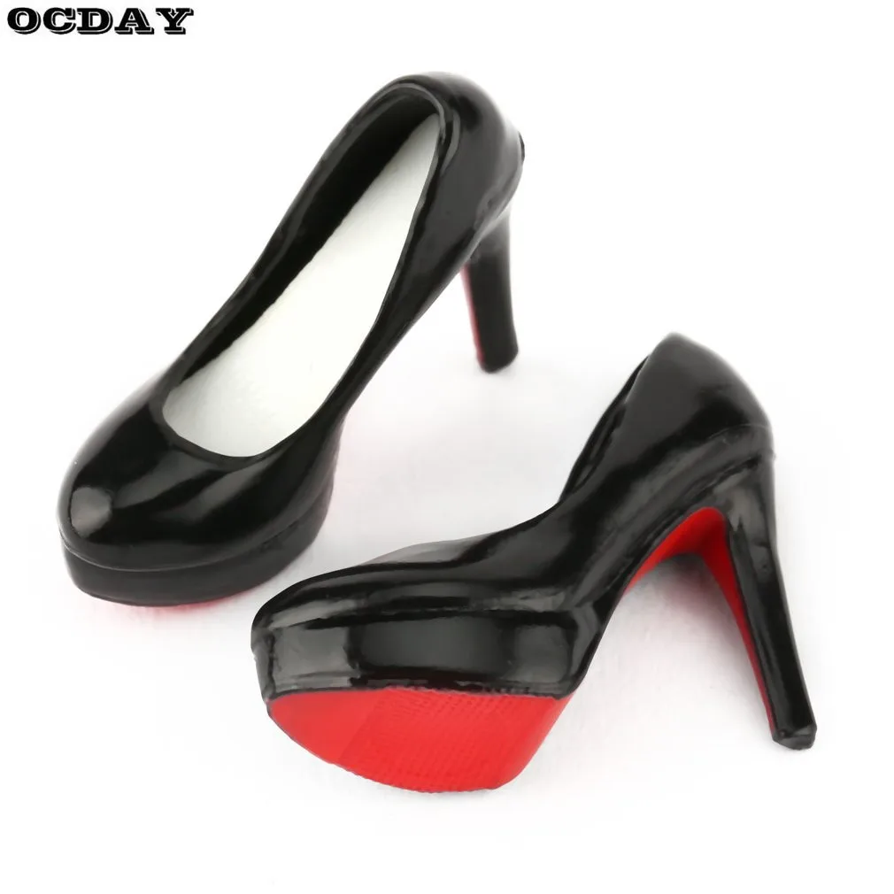 

OCDAY 1/6 Scale Female High Heel Shoes Platform Court Shoes for 12 INCH Doll Gift for Girls Action Figure Toy Body Accessories