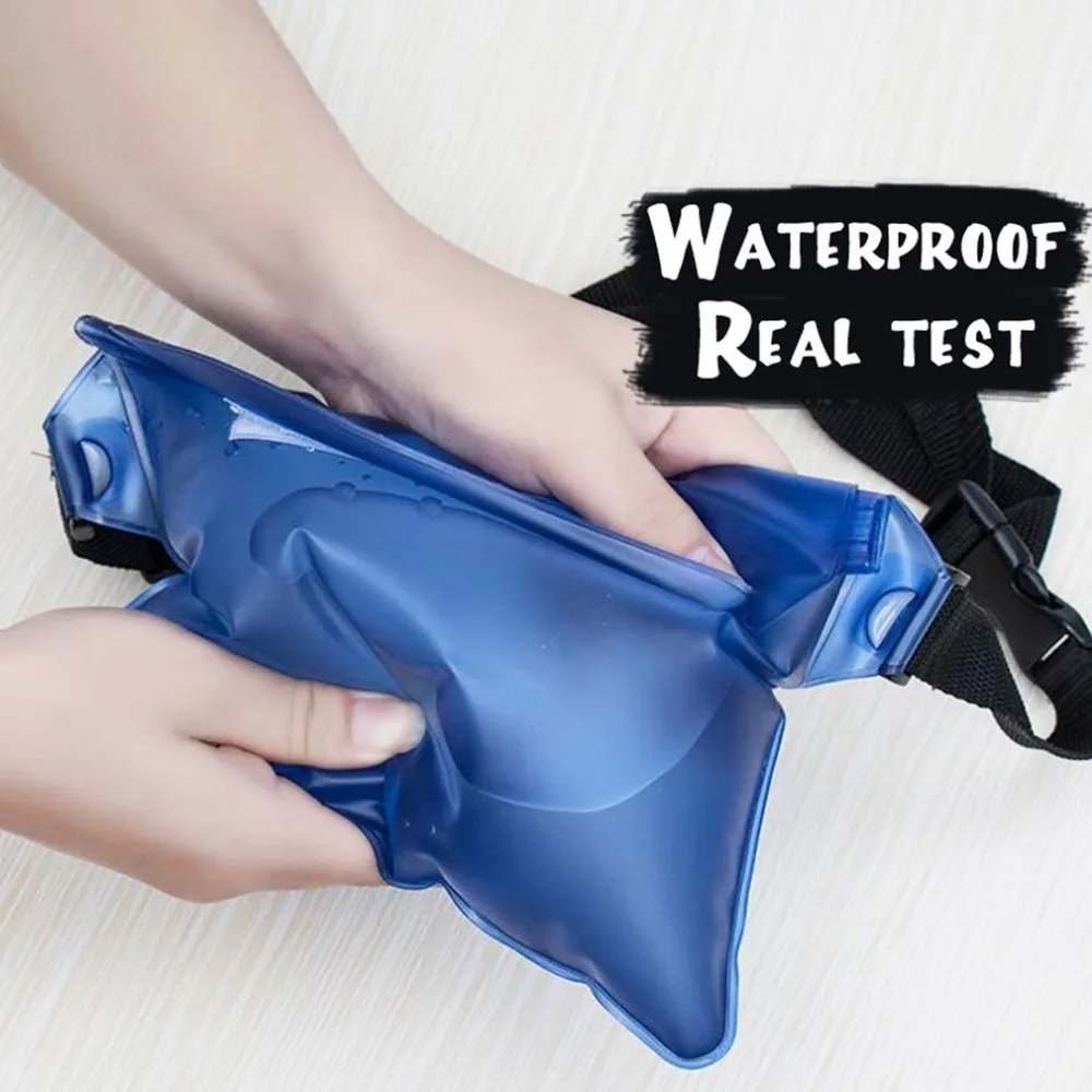 

Waterproof Sports Bag Waist Bag Swimming Drifting Diving Waist Fanny Pack Pouch Underwater Dry Shoulder Backpack Phone Pocket