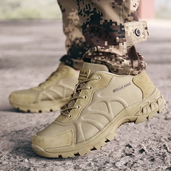 

Cow Suede Leather Work Safety Male Sneakers Adult Non-Slip Casual Shoes Military Army Spring Autumn Footwear Men's shoes