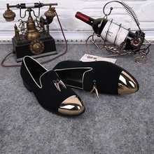 Топ продаж натуральной кожи мокасины мужчины обувь черный цвет круглый toe поскользнуться на обувь плюс размер 46 настоящее pic