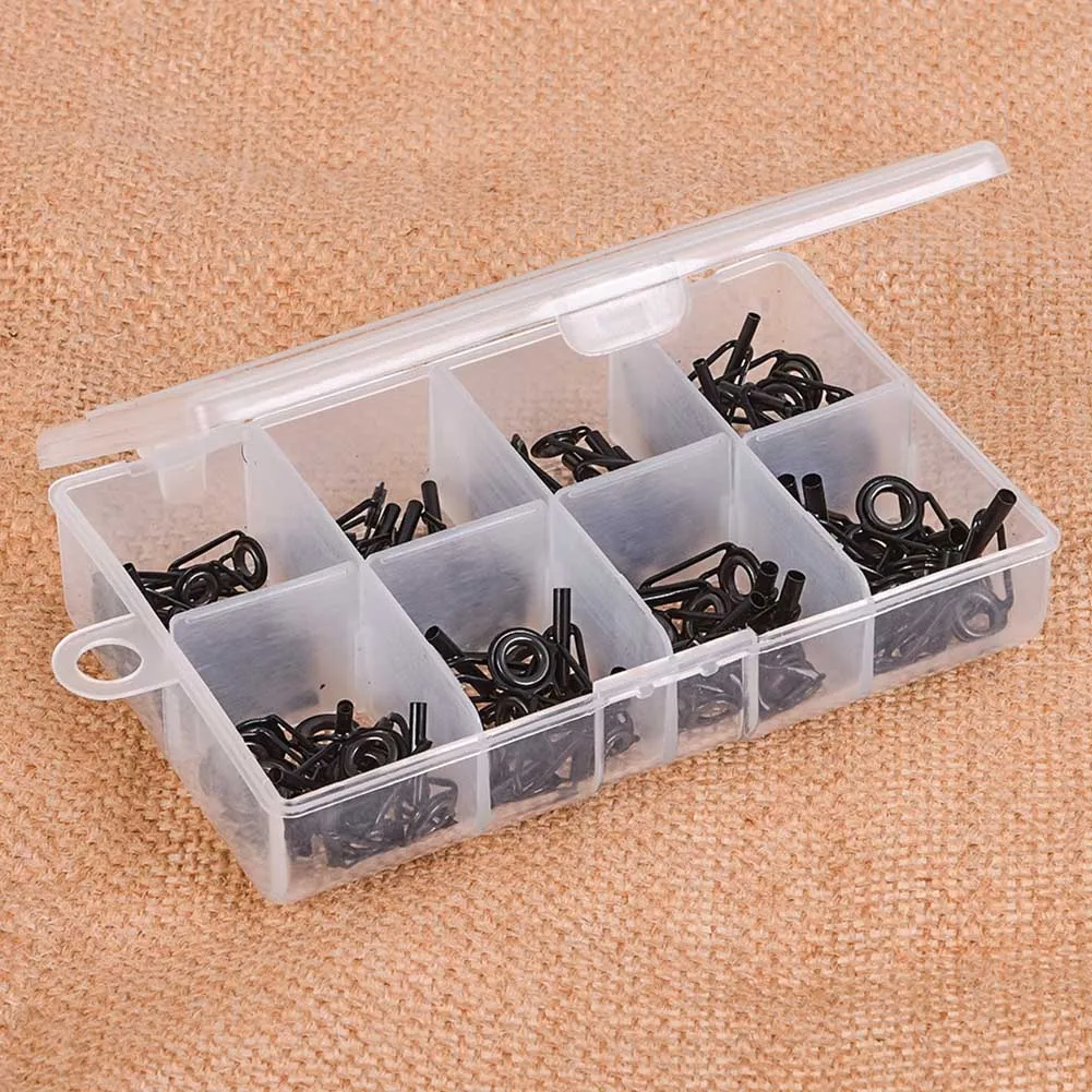 

High Quality 80 Pcs/Set Sea Fishing Rod Guide Rings Mixed Size Stainless Steel Ceramic Fish Pole Repair Tips Tool NCM99