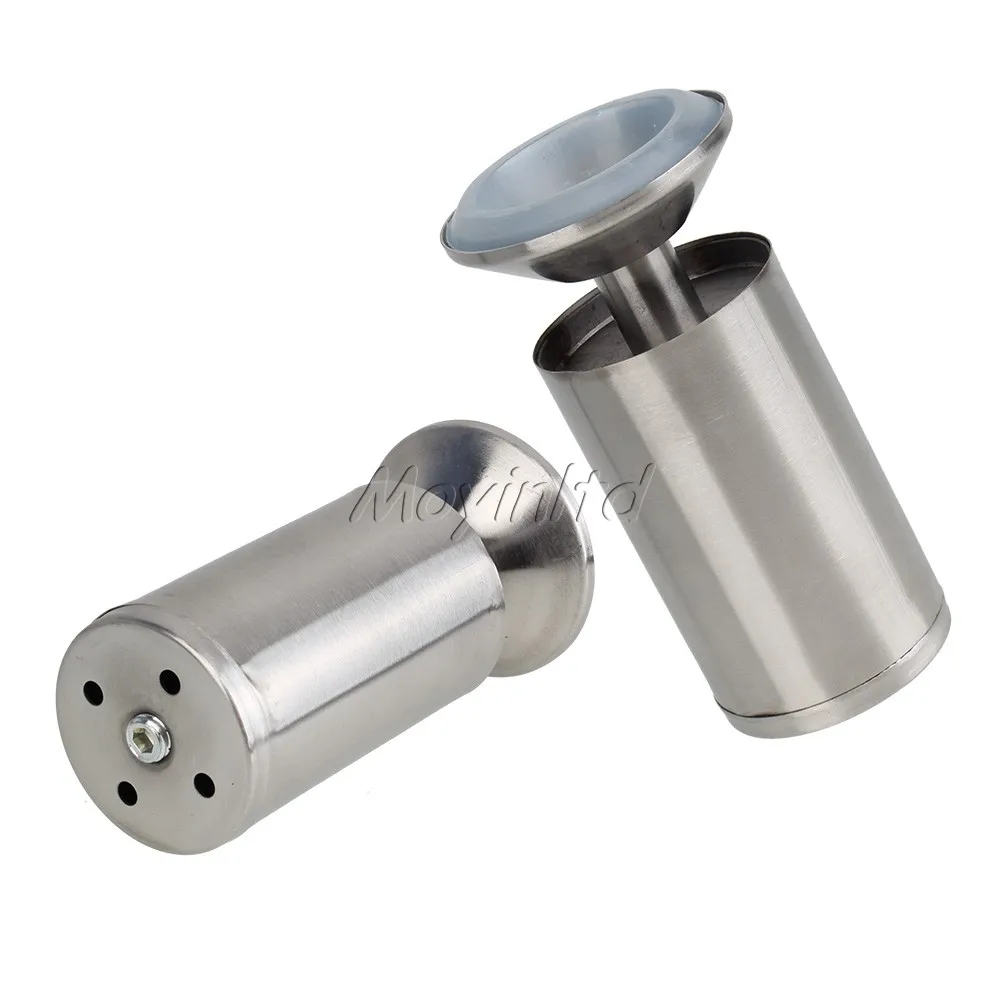 BQLZR 4 Pcs Stainless Steel Kitchen Feet Round 2" Diameter 4.72" Height Furniture Legsin