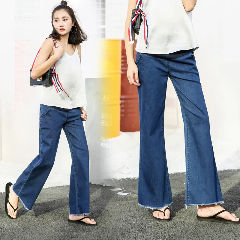 2019 hot Spring autumn high waist pregnant woman Flare