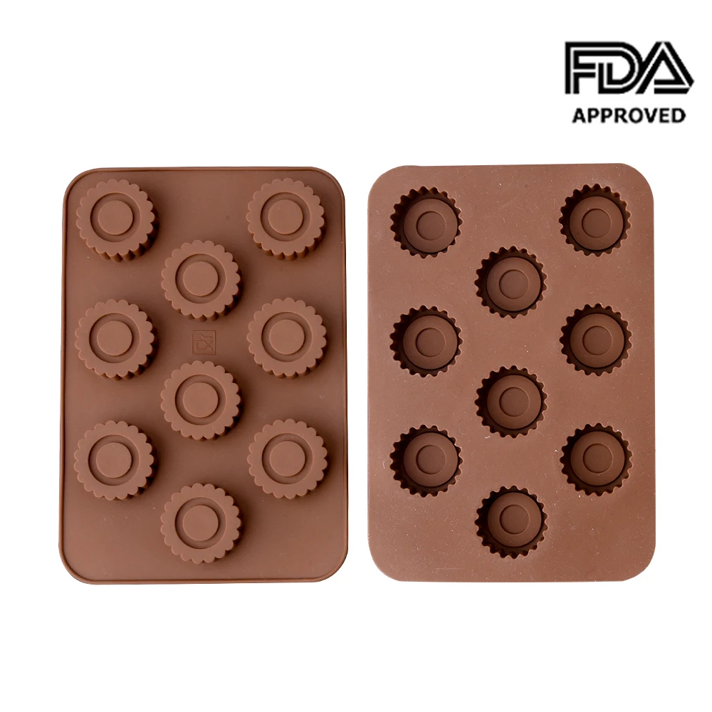 Spoon Chocolate Molds Silicone Sunflower Silicone Molds for Fondant Cake Decorating Gummy Mini Candle Soap Making Supply (2)