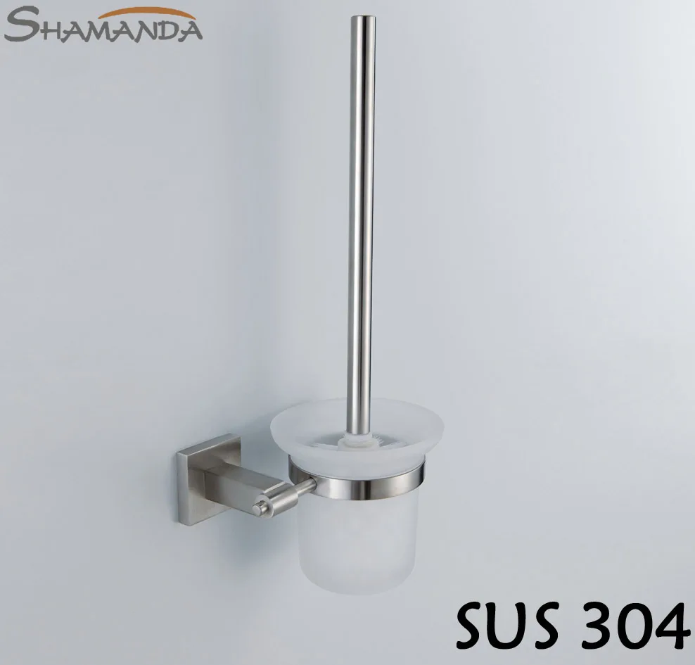 Free Shipping Solid (SUS 304) 304 Stainless Steel Nickel Brushed Toilet