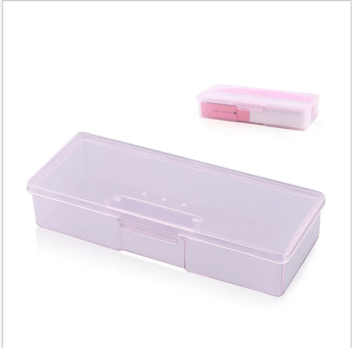 

1pc Plastic Storage Box Nail Dotting Drawing Brush Pen Quality Transparent Manicure Tool Nail Art Empty Container