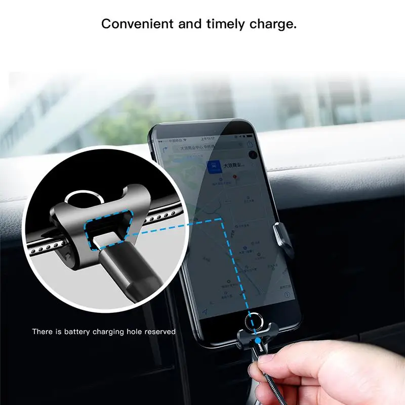  Baseus Schwerkraft Auto Telefon Halter Für iPhone Xs Max X Samsung S10 S9 Air Vent Halterung Handy 
