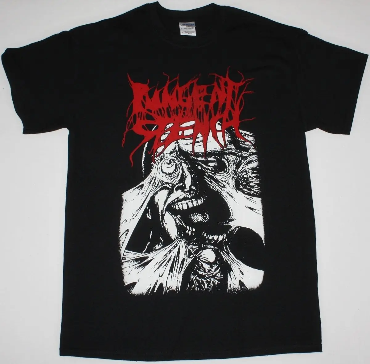

PUNGENT STENCH FOR GOD YOUR SOUL FOR ME YOUR FLESH DEATH METAL NEW BLACK T-SHIRT Short Sleeve Cotton T Shirts Man Clothing
