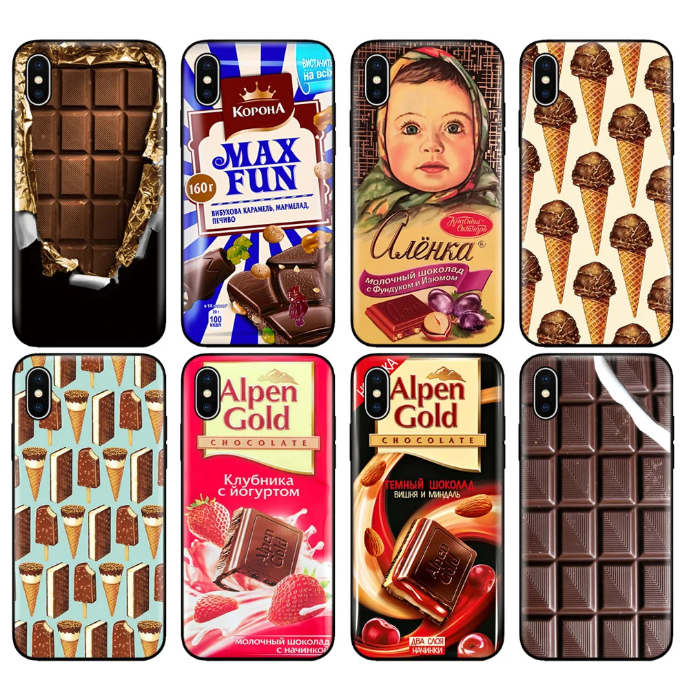 Черный чехол из ТПУ для iphone 5 5s se 6 6s 7 8 plus x 10 силиконовый XR XS 11 pro MAX alenka bar wonka