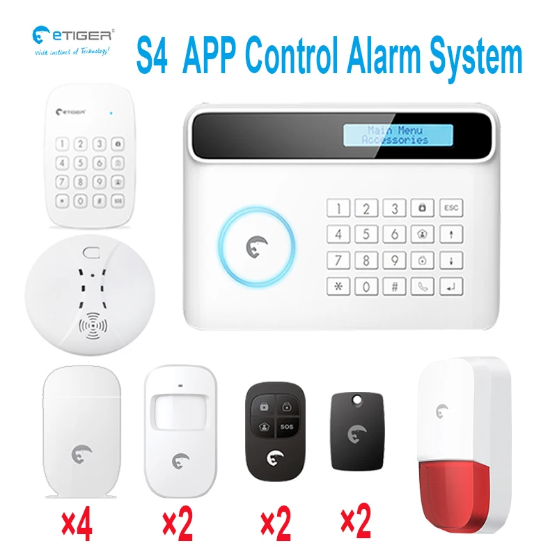 Etiger S4 gsm App Дистанционное Управление безопасности Системы с Smart Motion Сенсор