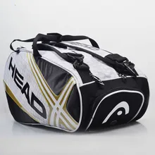100% genuíno cabeça original marca raquete de tenis backup novo pacote de volta saco tênis 6 peças de equipamento(China)