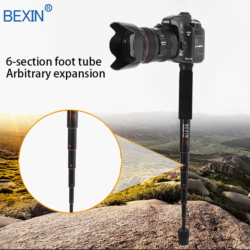 BEXIN мини портативный легкий монопод для камеры 122 см длина расширения Штатив Поддержка стержень алюминиевый материал для dslr SLR камеры