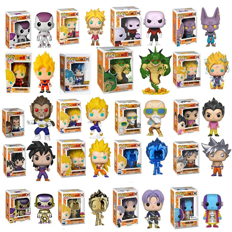 

Funko Pop Dragon Ball SUPER SAIYAN GOKU FRIEZA Figure PVC Action Figure Collection Model Children Toys for Kids Birthday Gift