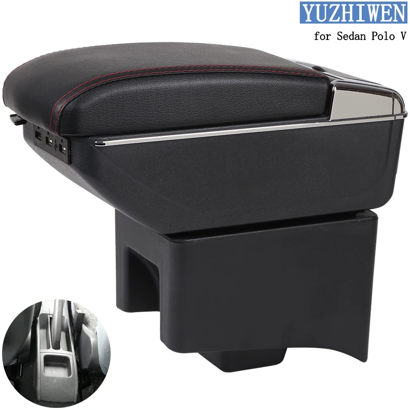 Подлокотник для Volkswagen Polo V Универсальный 2009 2021 Центральная Автомобильная консоль