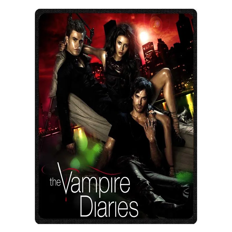 

Custom Photo Blanket Flannel Fleece Fabric Blanket The Vampire Diaries Sofa Bed Throw Blanket Kid Adult Warm Blanket