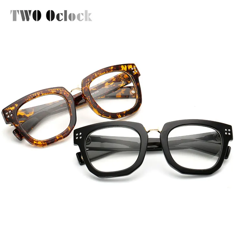 Два оклока винтажные очки с заклепками женские розовые оправа для очков в ретростиле квадратные оптические оправы 0 градусов женские Oculos 7006