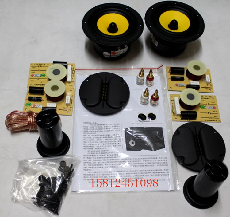 

HiVi M1 DIY Speaker Kit=2pcs(F5 Midwoofer+RT1C-A Ribbon Tweeter)Speaker Divider+Tube+Terminal+Speaker Cable+Screws+Acoustic Wool