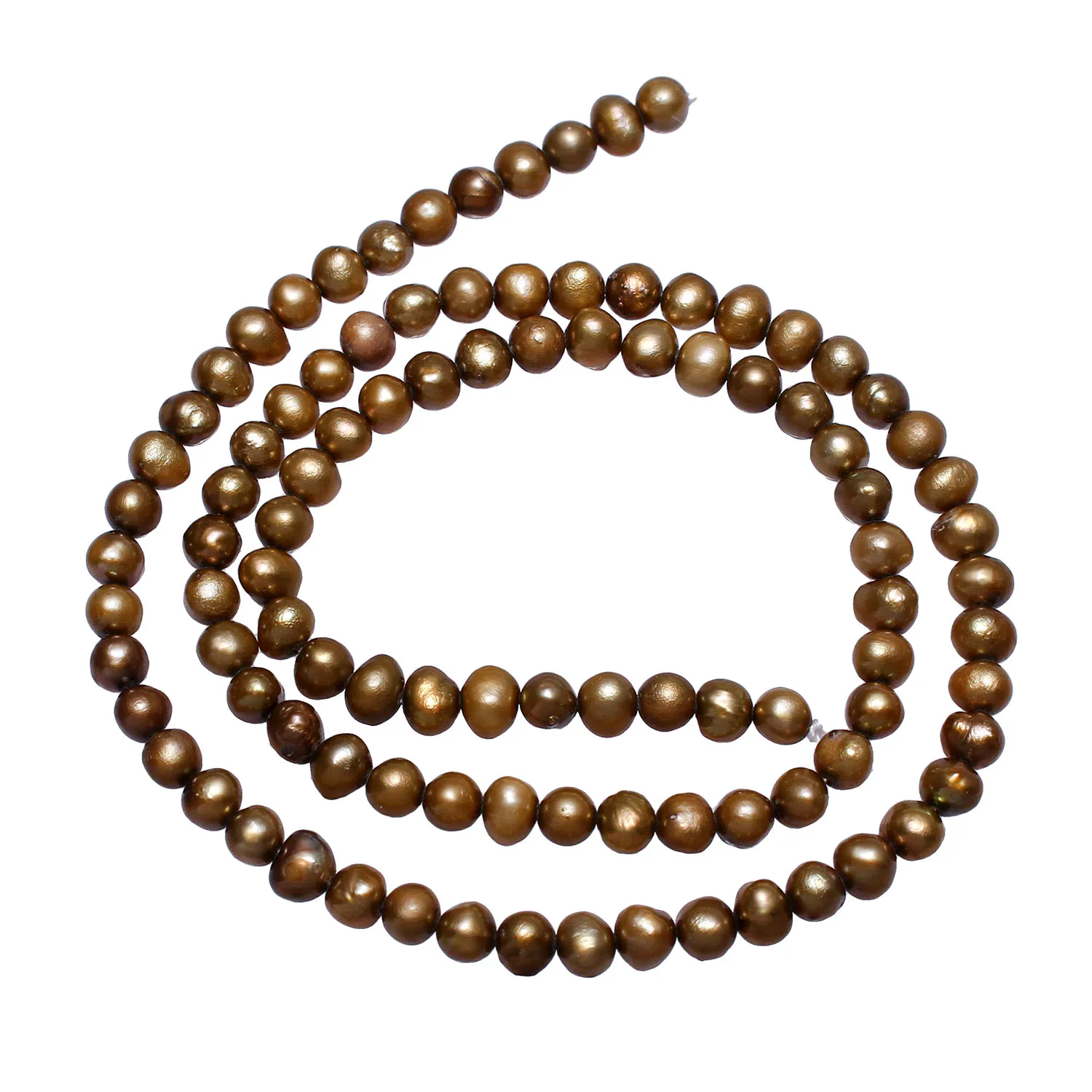 Cultured Potato Freshwater Pearl Beads Coffee Per Approx 14.5 Inch Strand Color 4.5-5mm 0.8mm Sold | Украшения и аксессуары
