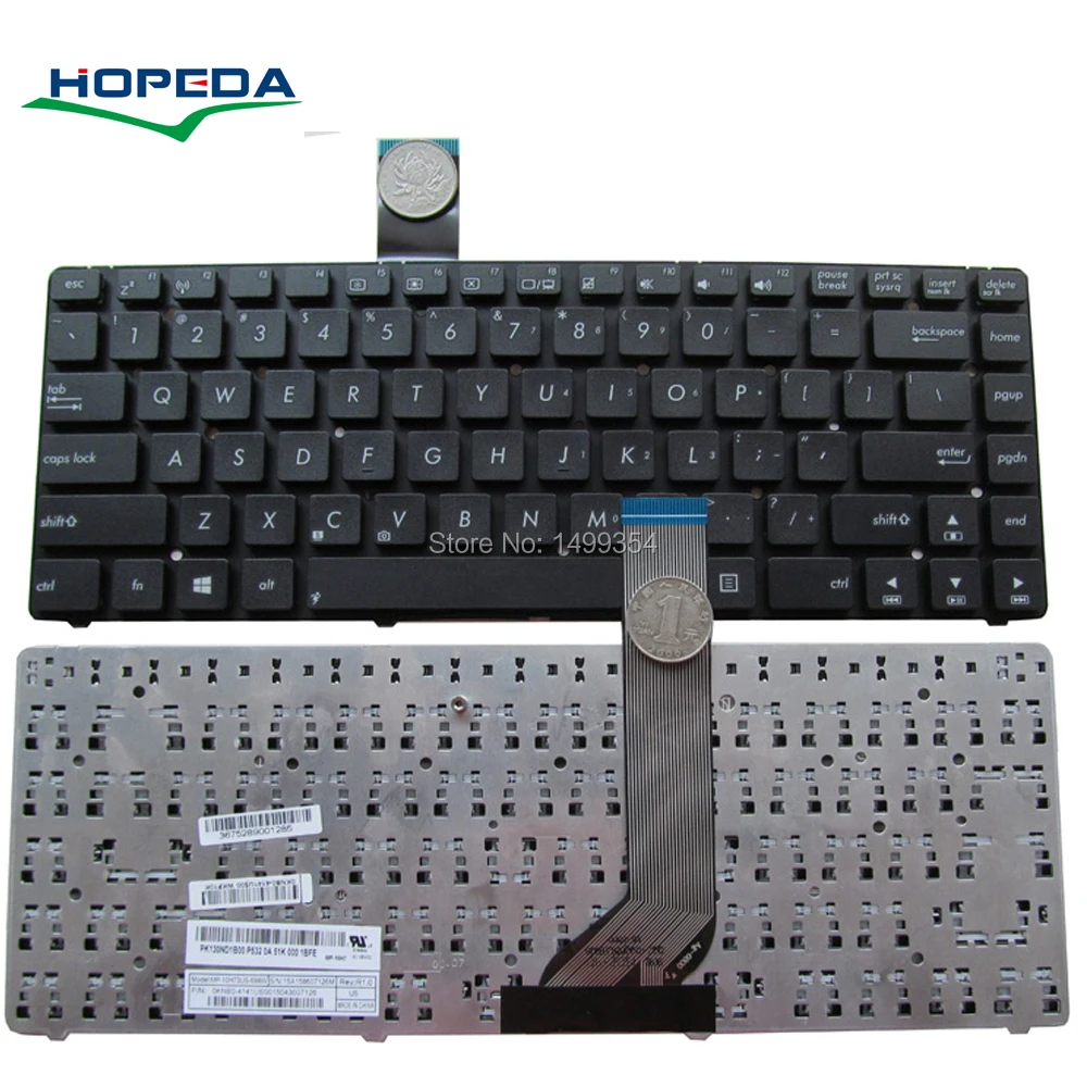 

New Laptop Keyboard For ASUS A85V K45VD A45VM A45VD R400V R400 A85E A45 A85 Keyboard Replacement