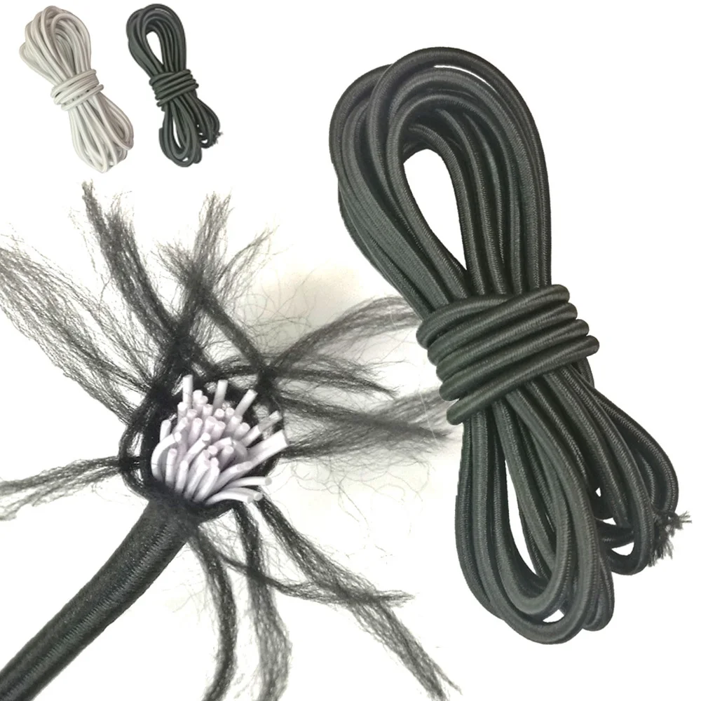 

4mm x 5m Anti-UV Elastic Stretch Bungee Rope Shock Cord Tie Down for Marine Boat Kayak Surfboard Roof Rack