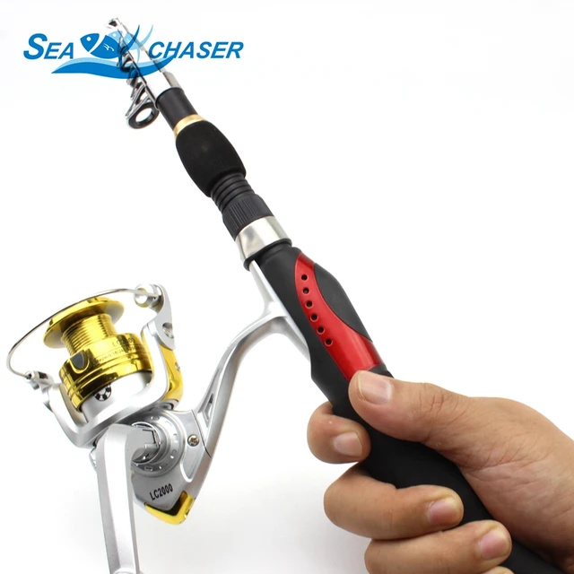 Best Offers 1.65M Fishing Rod Portable Foldable Travel Spinning Fishing Rod Carbon with 8BB Series Sea Fishing Reel Rod Combo Fishing Set