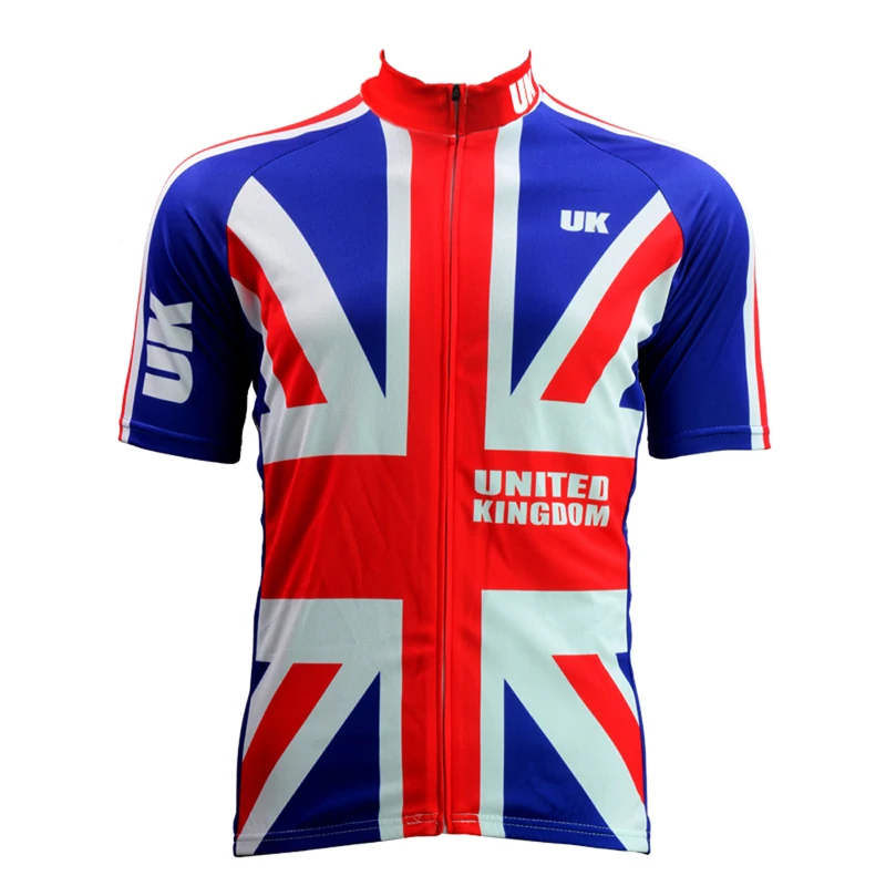 

New UK Flag Alien SportsWear Mens Cycling Jersey Cycling Clothing Bike Shirt Size 2XS TO 5XL