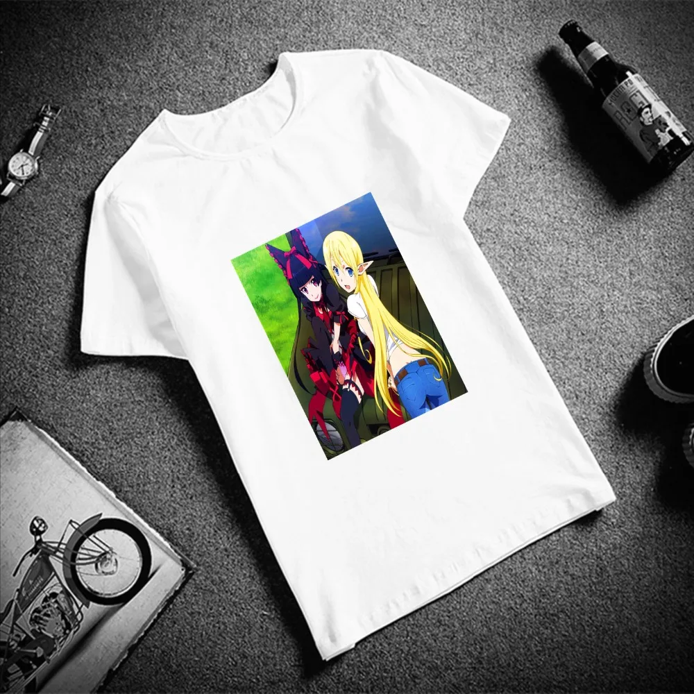 

Skipoem Funny Tshirt Women Rory Mercury Gate Anime Gir Cotton O Neck T Shirt Plus Size Short Sleeve Brand Female T-Shirt Femme