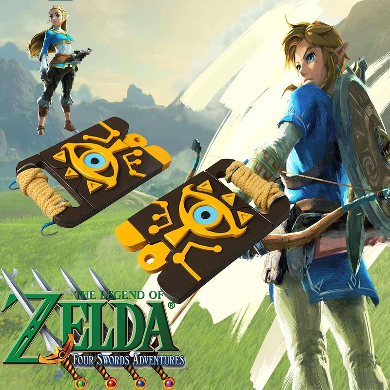 

Cosplaydiy The Legend of Zelda: Breath of the Wild Cosplay Costume Big eyes Logo Waist Shield Bag Accessories Cosplay Props